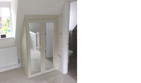 Double Wardrobe in The Eves with Mirror inserts