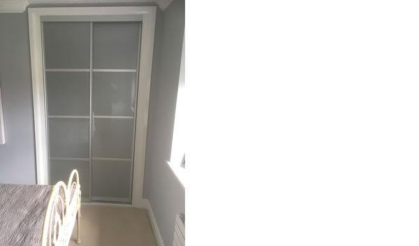Two Panel Sliding Door Double Wardrobe