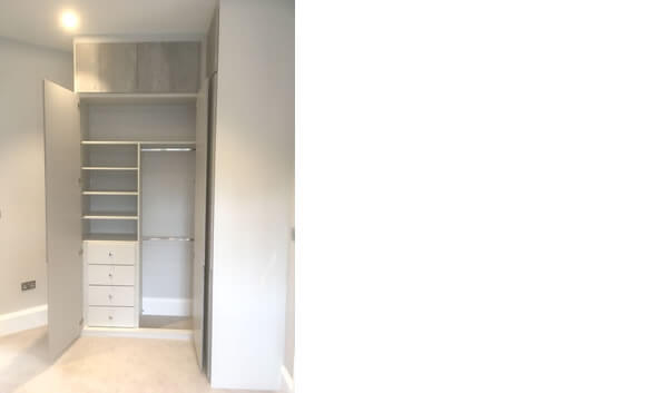 Drawers, Hanging Space and Shelf