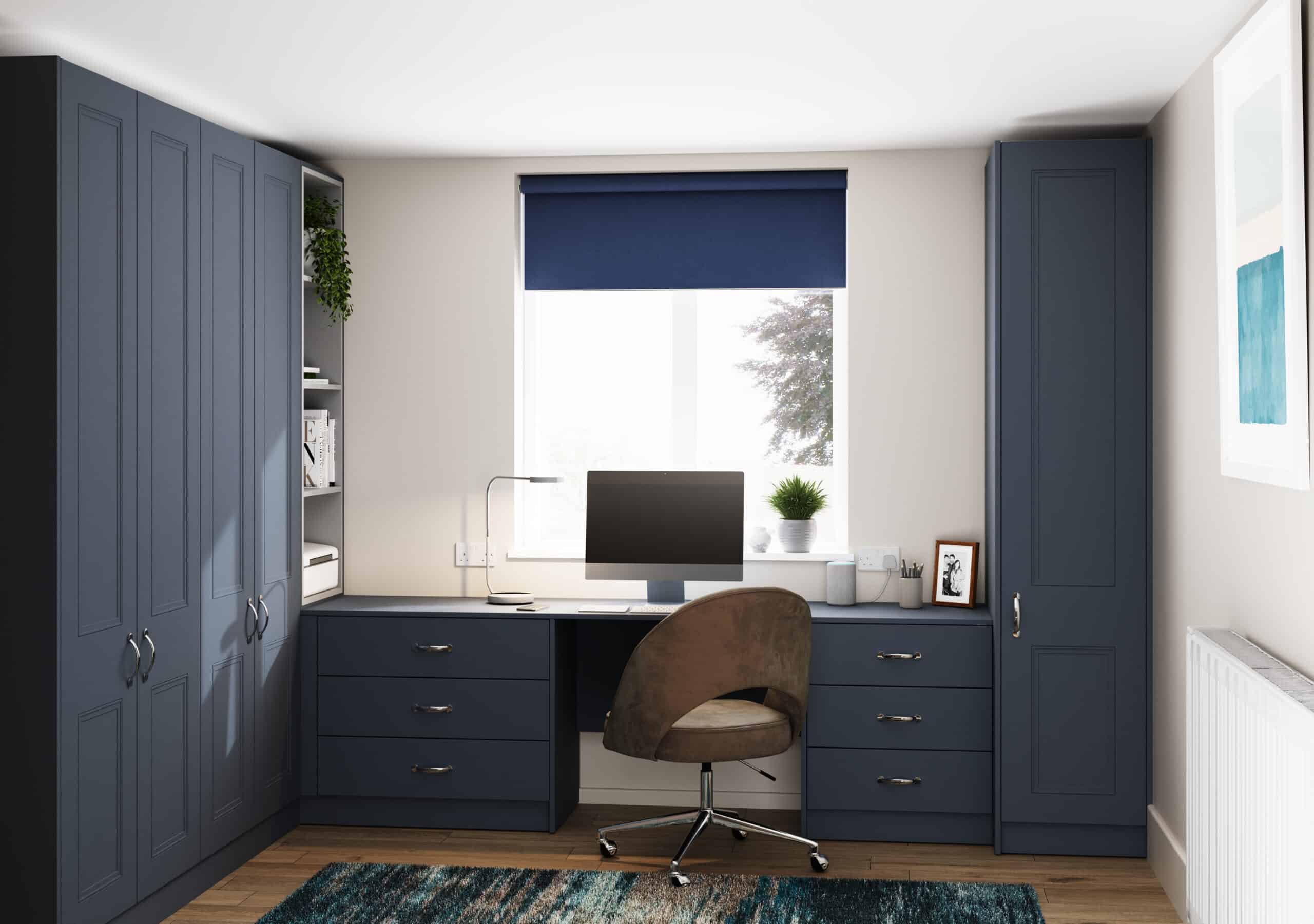 matt colonial blue buxton bedroom