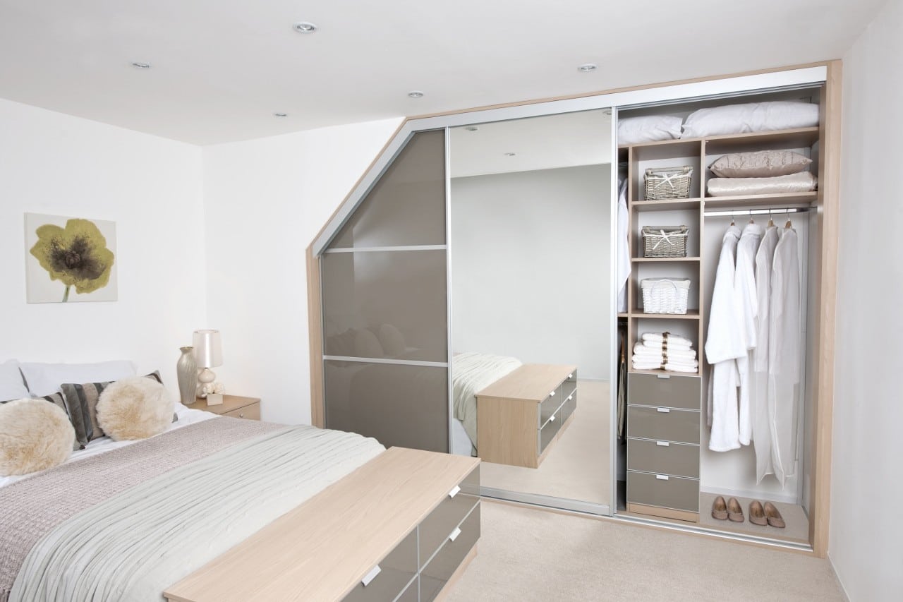 Angled Sliding Wardrobe Doors