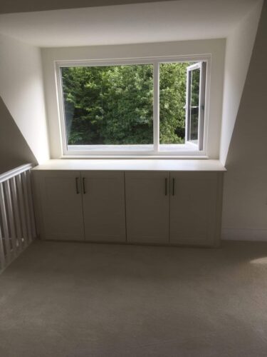 Bespoke wardrobe with hanging space