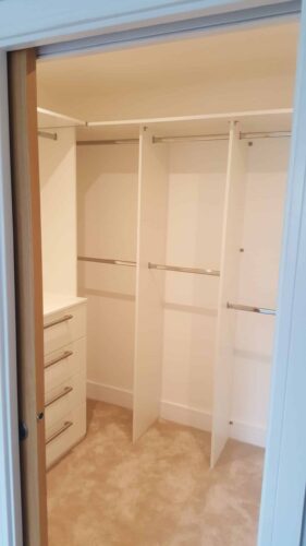 Bespoke walk in wardrobe