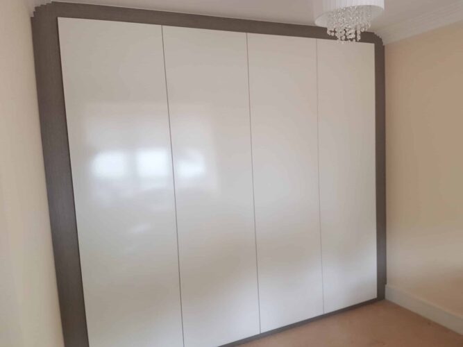 Four door bespoke hinged wardrobe