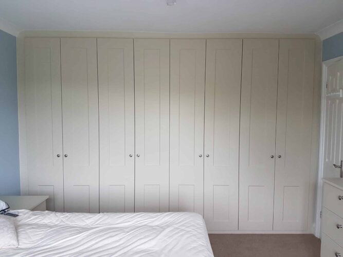 Four double wardrobes