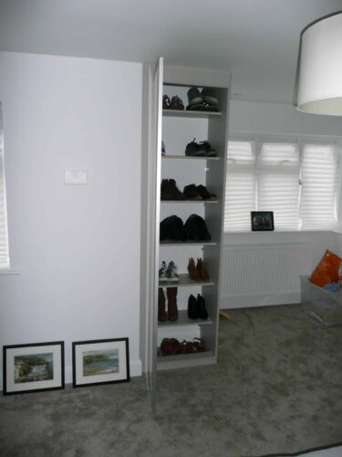 Matching Hinged Door Shoe Cupboard.